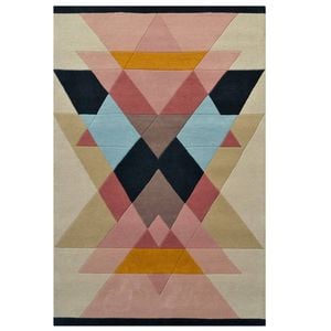 Modern Handmade Wool Rug-Pyramid 6409-Multi-110x160cm