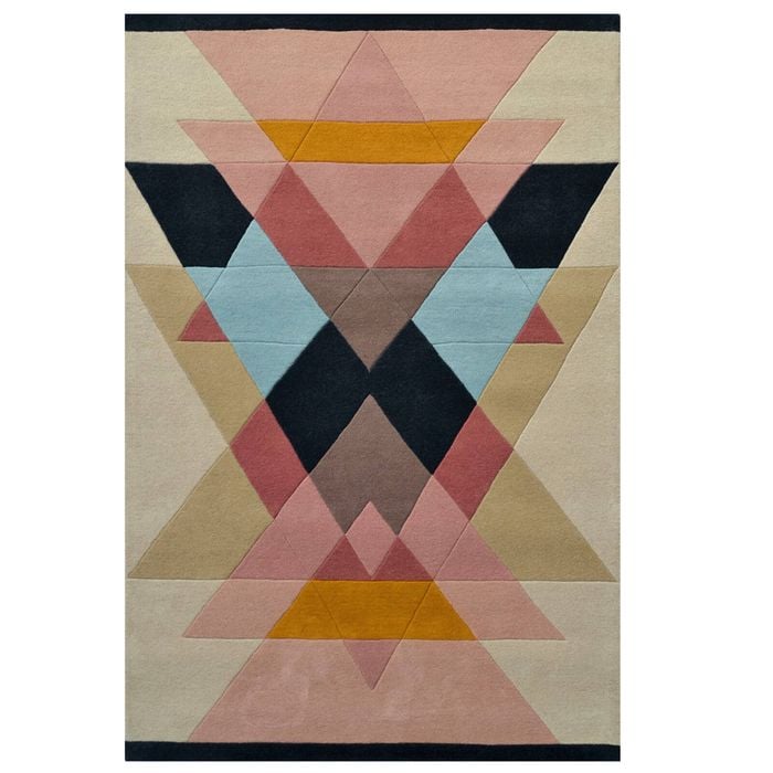 Modern Handmade Wool Rug-Pyramid 6409-Multi-110x160cm