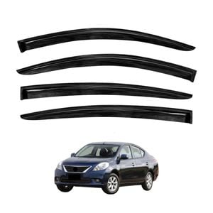 AUSGO Weather Shields For Nissan Almera Weathershields Window Visors Wind Deflectors