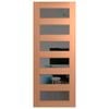 Hume 2040 x 820 x 40mm Entrance Door SPM Savoy Grey Tint Glass XS26