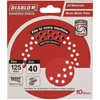 Diablo 125mm 40 Grit Multi Surface Orbital Sanding Discs - 10 Pack