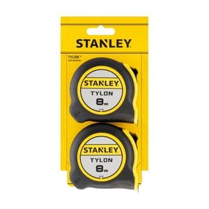 Stanley 8m Tylon Tape STHT37267-3 - Twin Pack 
