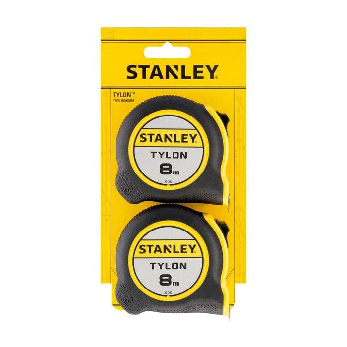 Stanley 8m Tylon Tape STHT37267-3 - Twin Pack 