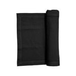 RANS Elegant Hemstitch Runner 135cm - Black