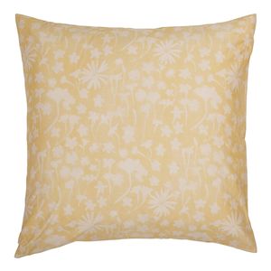 Ecology Solaris Size 65 x 65cm Euro Pillowcase Blush/Lemon Bedding Cotton