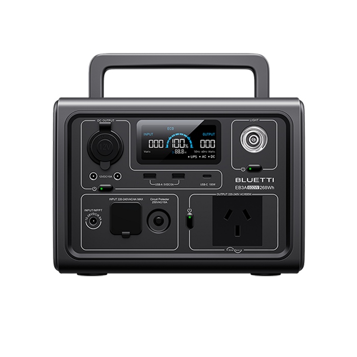 Bluetti EB3A Portable Solar Generator,268Wh Capacity Power Station