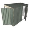 Build-A-Shed 1.2 x 3.0 x 2.0m Tunnel Shed Tunnel Hinged Door with 1 Hinged Side Door - Green