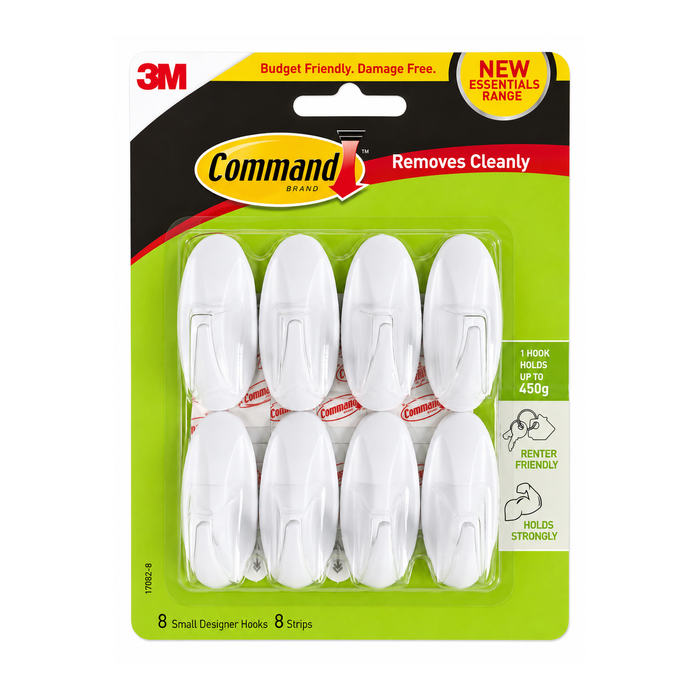 Command Small Designer Basics Hooks Value Pack - 8 pack