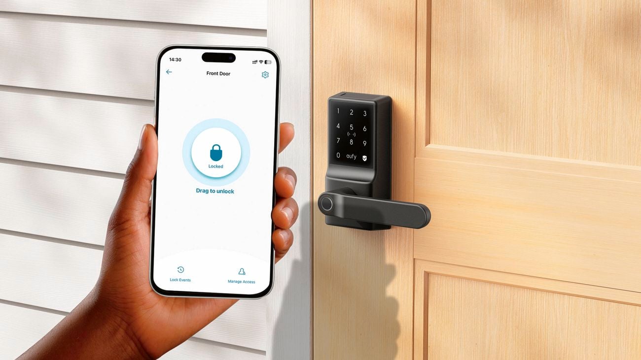 Smart lever lock with smart phone