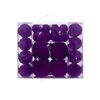 Catzon 48 Pcs Velvet Christmas Balls Flocked Shatterproof Baubles for Holiday Wedding Party-Purple