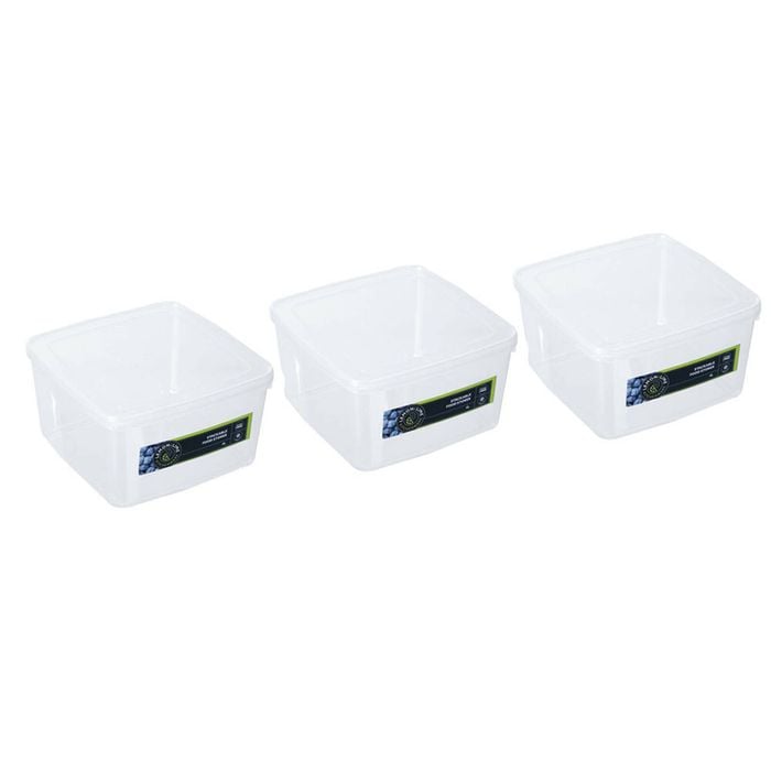 3x Lemon & Lime Keep Fresh 4L/21cm Food Storage Container w/Lid