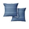 Jason Pair of Calista Indigo European Pillowcases 65 x 65cm