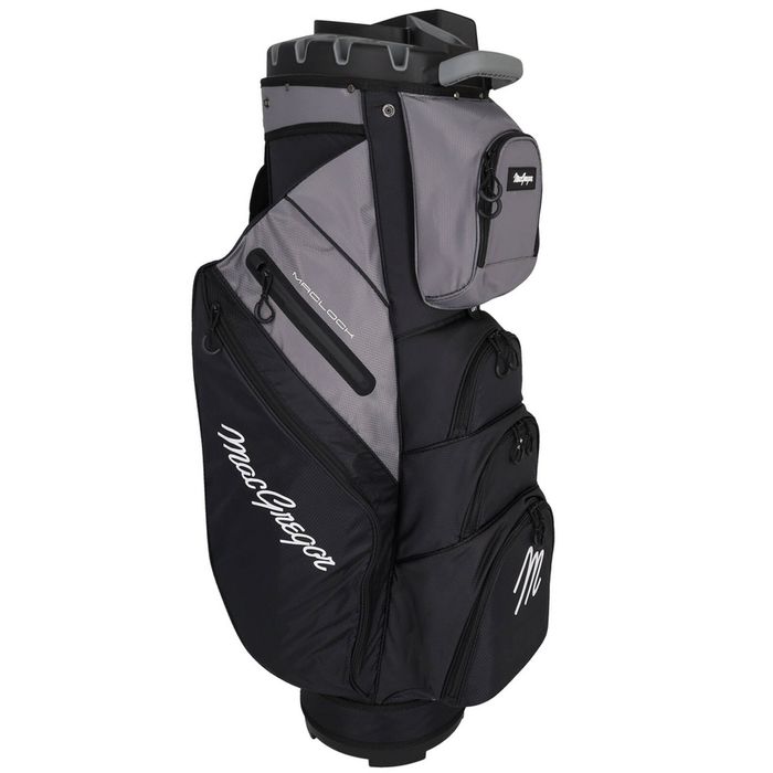 MacGregor Golf MACLOCK Ultimate Divider System Cart Bag - Black/Grey