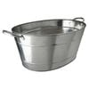 Beaumont Wine & Champagne Bucket Galvanised Steel Ice Pail Cooler Bar Accessory