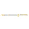 Cross Bailey Light Gloss Medium Fountain Pen Office Writing Stationery White/gld