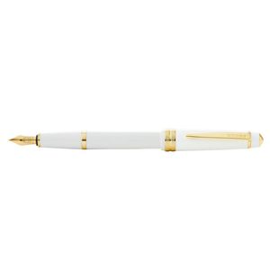 Cross Bailey Light Gloss Medium Fountain Pen Office Writing Stationery White/gld