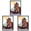 3PK Frankie & Me Wood Poster Picture Frame Home/Office Photo Decor 45x60cm Black