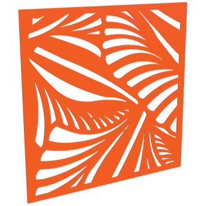 ProtectorAl 300-1200w x 300-1200h Orange/Gloss White Jungle Unframed Composite Deco Panel