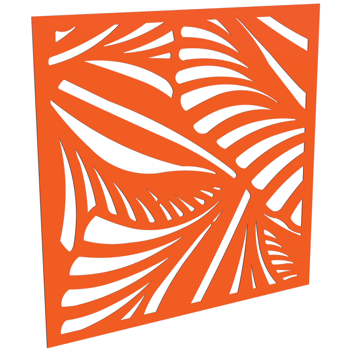 ProtectorAl 300-1200w x 300-1200h Orange/Gloss White Jungle Unframed Composite Deco Panel