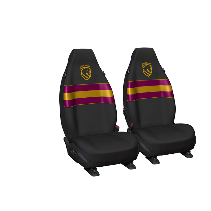 Brisbane Broncos Official Nrl Seat Covers Airbag Compatible Universal New Logo