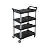 SOGA 4 950x500x1270mm Tier Food Trolley -Black