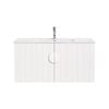 CIBO 900mm White Freshwater Wall Hung Bathroom Vanity With White Handle