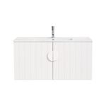 CIBO 900mm White Freshwater Wall Hung Bathroom Vanity With White Handle