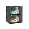 SOGA 2 Tier Black Shoe Box