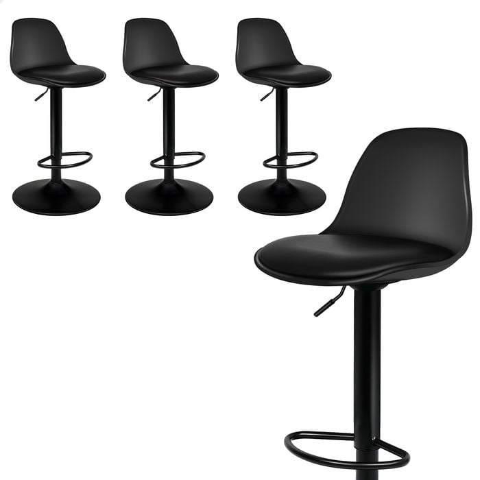 Alfordson Bar Stools Black X4