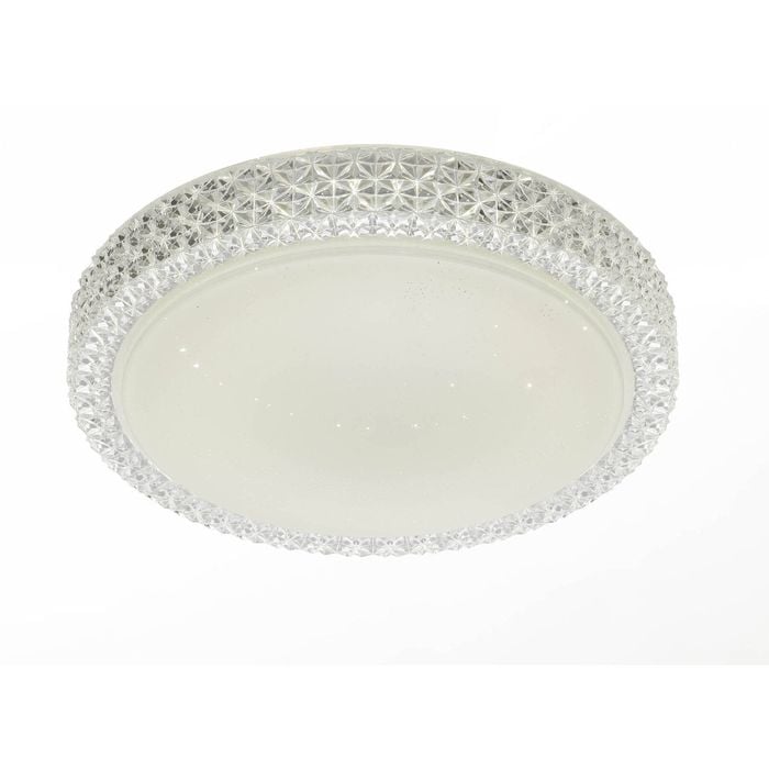 Telbix White/Clear Amelia 40 Led Oyster
