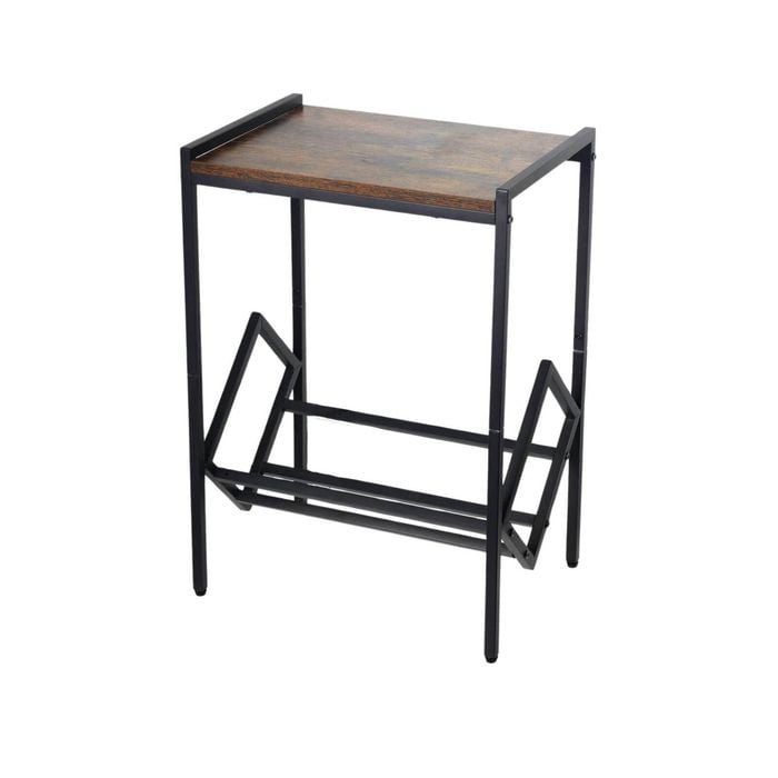 Social Hike Turntable Player Stand & Vinyl LP Record Album Storage - Black