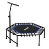 Centra 48 Inch Mini Fitness Trampoline Rebounder Bungees