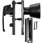 Rolltrak Black Screen Door Hinged Latch