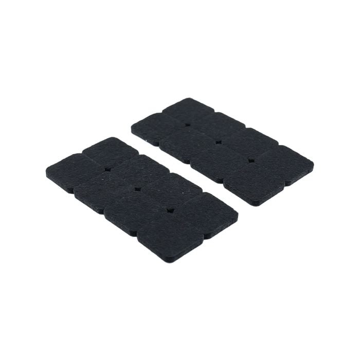Surface Gard 25 x 25mm Black Round Floor Protection - 16 Pack
