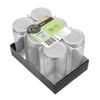 6PK Lemon & Lime 500ml Preserve Jar Capri Glass w/ Silver Lid