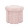 Artiss Storage Ottoman Foot Stool Foldable Pink