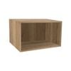 Kaboodle 360 x 500-600mm Hazelnut V Customisable Microwave Open Shelf