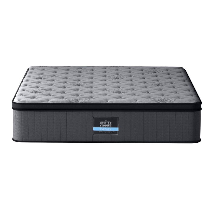 Giselle Double Mattress 34cm Euro Top 5-Zone Latex Edge Support Pocket Spring