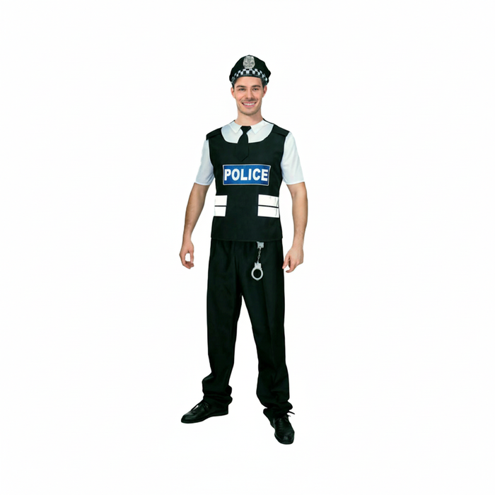 More Than Party Adult Police Man Costume Complete Set S/M