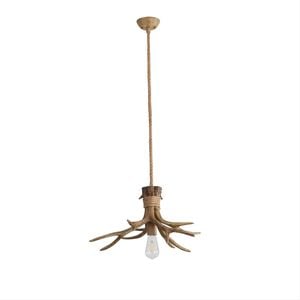 Oriel Lighting Hyort Single Derr Antler Designer Pendant Light