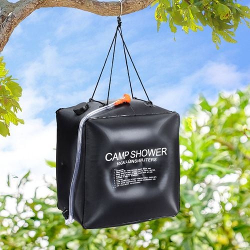 Weisshorn Camping Shower Bag 40L Black Bunnings Australia