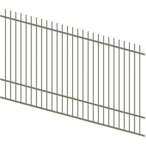 ProtectorAl 1201 - 2400 x 1500mm Pale Eucalypt Raked Up to 15º Picket Top Pool Fence Panel