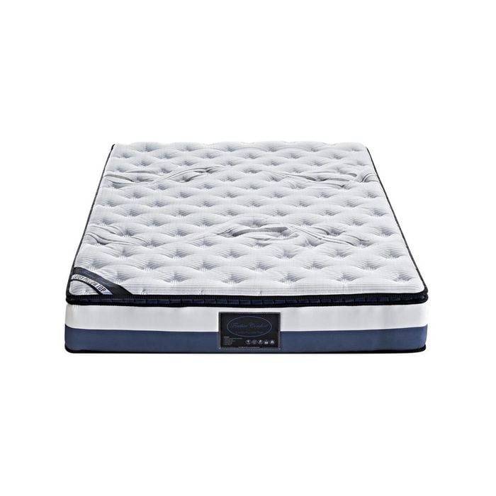 Double Mattress Latex Pillow Top Pocket Spring Foam Medium Firm Bed