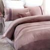 Belmondo 3 Pce Medallion Mauve Quilt Cover Set King