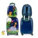 Costway 2PC Kids Luggage Set Travel Trolley 16''+13'' Suitcase Backpack Set