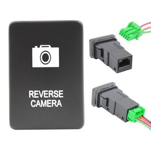 Switch Boss Blue LED Push Switch fits Toyota Hilux (2015+) Prado 200 Series (2015+) - Reverse Camera