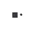 Delf Trade Matt Black Square Passage Cavity Sliding Door Set