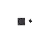 Delf Trade Matt Black Square Passage Cavity Sliding Door Set