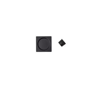 Delf Trade Matt Black Square Passage Cavity Sliding Door Set