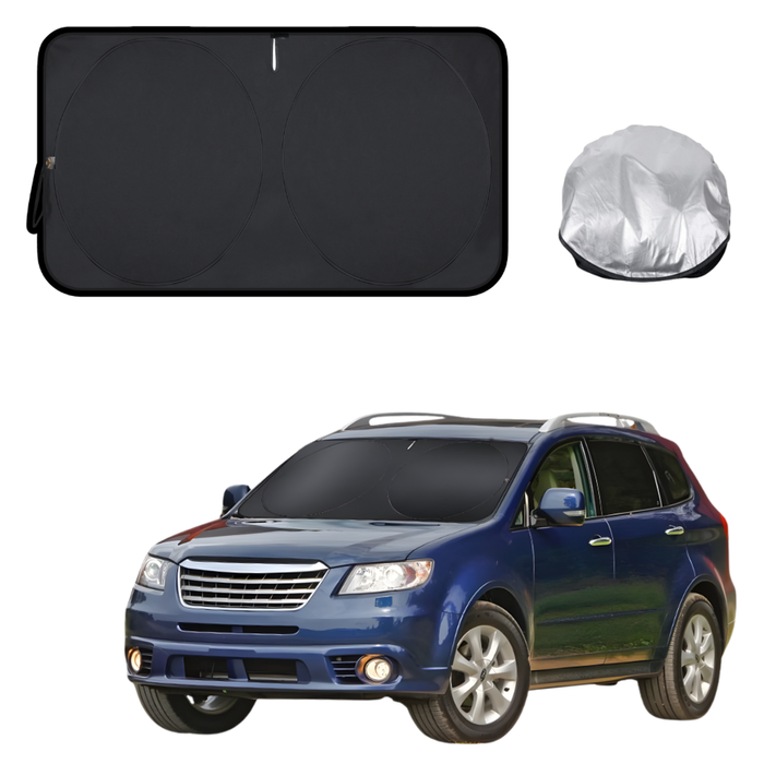 Front Windscreen Sun Shade for Subaru Tribeca 2005 - 2014 (B9) - Standard 150 x 85 cm - Black